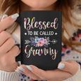 Blessed To Be Called Granny Floral Mothers Day Coffee Mug Funny Gifts