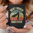 Bonus Dad Gift Cool Retro Hero Best Bonus Dad Ever Gift For Mens Coffee Mug Unique Gifts