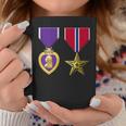 Bronze Star And Purple Heart Medal Military Personnel Award Coffee Mug Unique Gifts