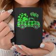 Buffalo Plaid Shamrock Vintage Truck Happy St Patricks Day Coffee Mug Personalized Gifts