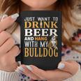 Bulldog Dad Dog Dad & Beer Lover Fathers Day Gift Coffee Mug Funny Gifts