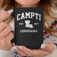Campti Louisiana La Vintage State Athletic Style Coffee Mug Funny Gifts