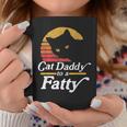 Cat Daddy To A Fatty Funny Vintage 80S Sunset Fat Chonk Dad V2 Coffee Mug Funny Gifts