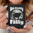 Cat Daddy To A Fatty Funny Vintage Full Moon & Chonk Dad Coffee Mug Funny Gifts