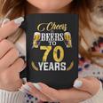 Cheers And Beers To 70 Years Old Bday Gifts Tshirt Men Women Coffee Mug Unique Gifts