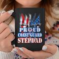 Coast Guard Stepdad Usa Flag Military Fathers Day Coffee Mug Funny Gifts
