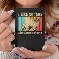Cool Otter Design For Men Women Kids Vintage Sea Otter Lover Coffee Mug Funny Gifts