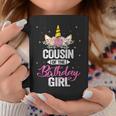 Cousin Of The Birthday Girl Father Gift Unicorn Birthday Coffee Mug Unique Gifts