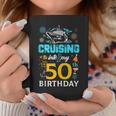 Cruising Into My 50 Year Old Birthday Squad 50Th Cruise Bday Coffee Mug Funny Gifts
