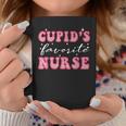 Cupids Favorite Nurse Groovy Retro Valentines Day Nurse Coffee Mug Funny Gifts