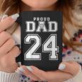 Custom Proud Volleyball Dad Number 24 Personalized For Men Coffee Mug Personalized Gifts