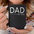 Dad Est 2023 First Fathers Day 2023 Promoted To Daddy Coffee Mug Funny Gifts