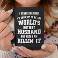 Dad Life Worlds Hottest Husband Father Men Gift Coffee Mug Unique Gifts