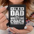 Dad Wrestling Coach Coaches Fathers Day S Gift Coffee Mug Funny Gifts