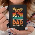 Dads Day | Retro Curling Dad Like A Regular Dad But Cooler Coffee Mug Unique Gifts