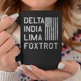 Dilf Delta India Lima Foxtrot Us Flag American Patriot Coffee Mug Unique Gifts