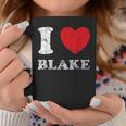 Distressed Grunge Worn Out Style I Love Blake Coffee Mug Unique Gifts