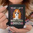 Dog Girls Women Just A Girl Who Loves Dogs Cute Dog Coffee Mug Unique Gifts