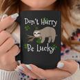 Dont Hurry Be Lucky Dad Mom Boy Girl Party Gift Shamrock Coffee Mug Funny Gifts