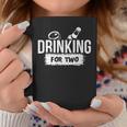 Drinking For Two Pregnancy AnnouncementFor Dads Coffee Mug Unique Gifts