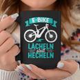 E Bike Lächeln Statt Hecheln Fahrradfahrer Mountainbike Tassen Lustige Geschenke