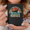 Easily Distracted By Horses Retro Funny Horse Gifts Gift For Womens Coffee Mug Unique Gifts