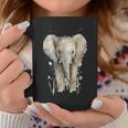 Elephant Watercolor Coffee Mug Unique Gifts