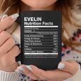 Evelin Nutrition Facts Name Named Funny Coffee Mug Funny Gifts