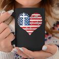 Faith Family Freedom Heart - 4Th Of July Patriotic Flag Coffee Mug Unique Gifts