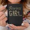 Fearless Girl I Camo Cute Camouflage Lover Coffee Mug Funny Gifts
