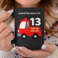 Fire Fighter Truck 13 Year Old Birthday | 13Th Bday Coffee Mug Funny Gifts