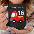 Fire Fighter Truck 16 Year Old Birthday | 16Th Bday Coffee Mug Funny Gifts