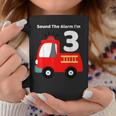 Fire Fighter Truck 3 Year Old Birthday | 3Th Bday Coffee Mug Funny Gifts