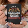 Firefighter Mom Proud Mom Of A Freaking Awesome Firefighter Coffee Mug Funny Gifts