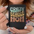 Funny Crazy Beagle Mom Retro Vintage Top For Beagle Lovers Coffee Mug Unique Gifts