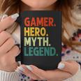 Gamer Hero Myth Legend Vintage Gaming Tassen Lustige Geschenke