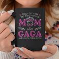God Gifted Me Two Titles Mom And Gaga Messy Bun Coffee Mug Unique Gifts