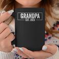 Grandpa Est 2023 Funny First Time Grandfather Promoted Gift For Mens Coffee Mug Unique Gifts