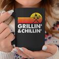 Grilling And Chilling Smoke Meat Bbq Gift Home Cook Dad Men Coffee Mug Funny Gifts