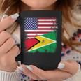 Half Guyanese Flag | Vintage Guyana Usa Gift Coffee Mug Funny Gifts