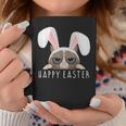 Happy Easter Bunny Funny Pajama Dress Cat Party Rabbit Ears Coffee Mug Unique Gifts