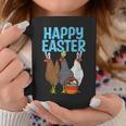 Happy Easter Chicken Bunnies Egg Poultry Farm Animal Farmer Coffee Mug Unique Gifts