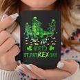 Happy St Pat Rex DayRex Dinosaur Green Plaid Patricks Day Coffee Mug Funny Gifts