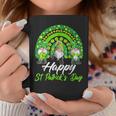 Happy St Patricks Day 2023 Shamrock Rainbow Gnomes Lucky Coffee Mug Funny Gifts