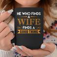 He Who Finds A Wife Finds A Good Thing Matching Couple Coffee Mug Funny Gifts