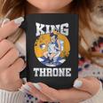 Herren Tassen König auf Thron, Krone & Toiletten-Humor Lustige Geschenke