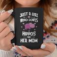 Hippos And Her Mom Gifts For Girls Women Coffee Mug Funny Gifts