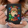 His Fight Is My Fight Autism Awareness Mom Dad Autism Coffee Mug Funny Gifts