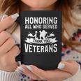 Honoring All Who Served Thank You Veterans Veteran Coffee Mug Funny Gifts