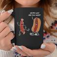 Hot Dog Comic Schwarzes Tassen Oh My God, Are You Okay? Lustiges Design Lustige Geschenke